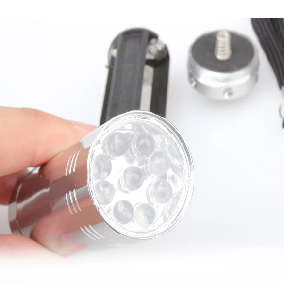 Top Ultra-Light Mini Portable Flashlight 9 LED Small Hand Torch Convinient Camping Cycling Lights Bike Bicycle Front Tail Light 0