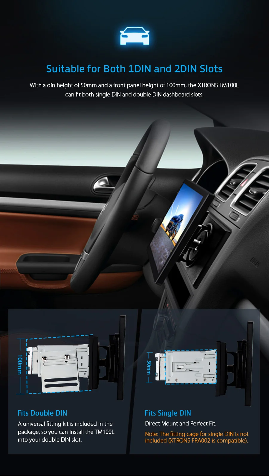 Discount 10.1" Android 8.1 Oreo OS Single Din Car Multimedia One Din Car Navigation GPS 1 Din Car Radio with Multi-Window View Support 8