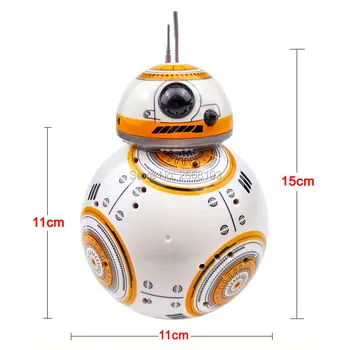 New Version Upgrade Model Ball RC BB-8 Droid Robot BB8 Intelligent Robot 2.4G Remote Control Toy For Girl Gift With Sound Action 2