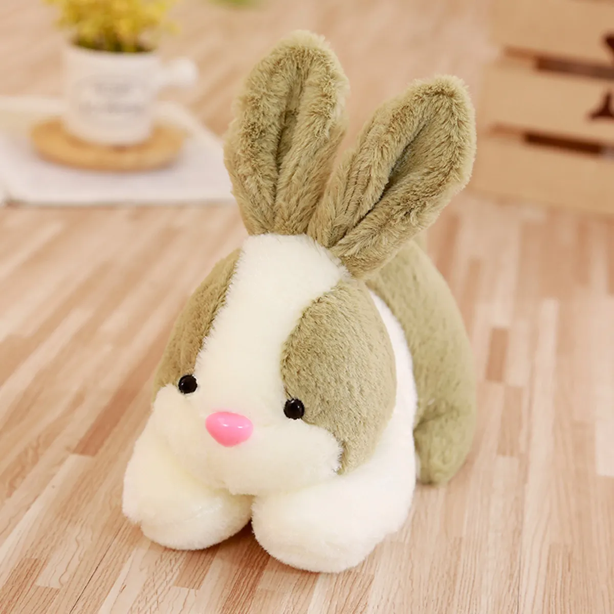 

22cm Cute Bunny Plush Toy Cartoon Rabbit Dolls for Girl Simulation Rabbit Soft Stuffed Animal Toys Baby Doll Girl Birthday Gift