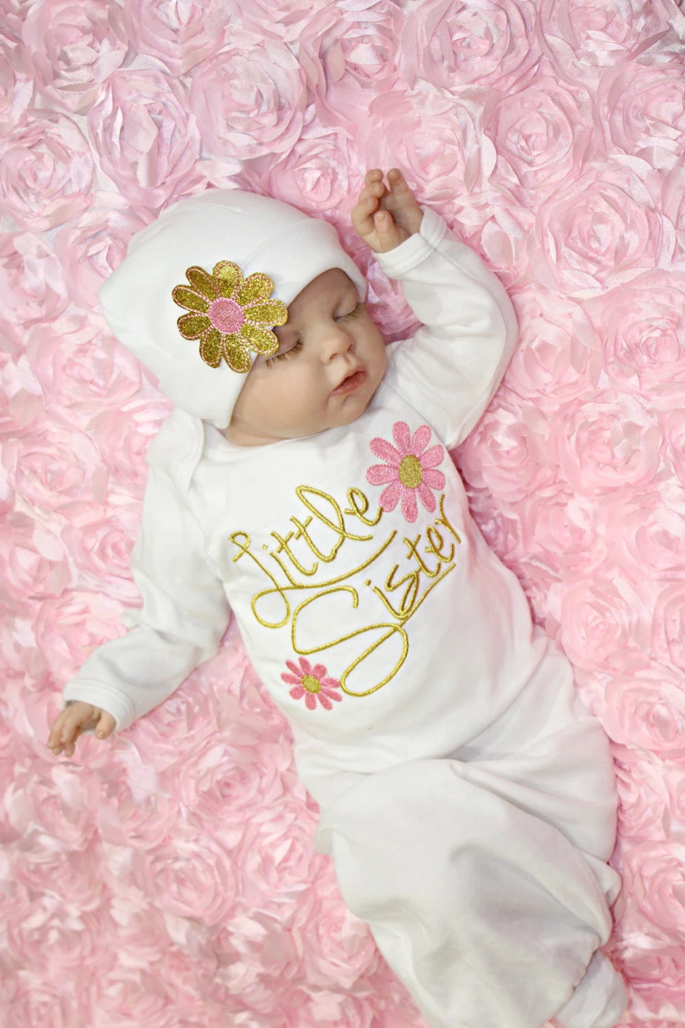Одежда для новорожденных девочек, одежда для сна, пижамы, ночное платье, одежда, пеленка с цветами, одеяло для сна, сумка, платье+ шляпа