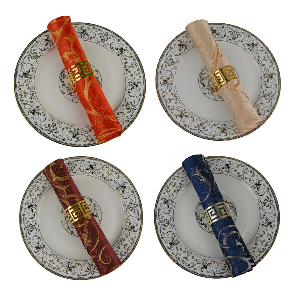 48*48cm High Quality Luxury Gold Hotel Dining Table Napkin Restaurant