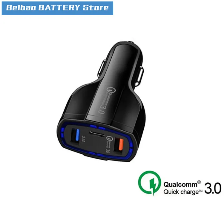 Быстрая зарядка 3 0 Автомобильное зарядное устройство 5 В 7A QC3.0 35 Вт PD двойной usb type c