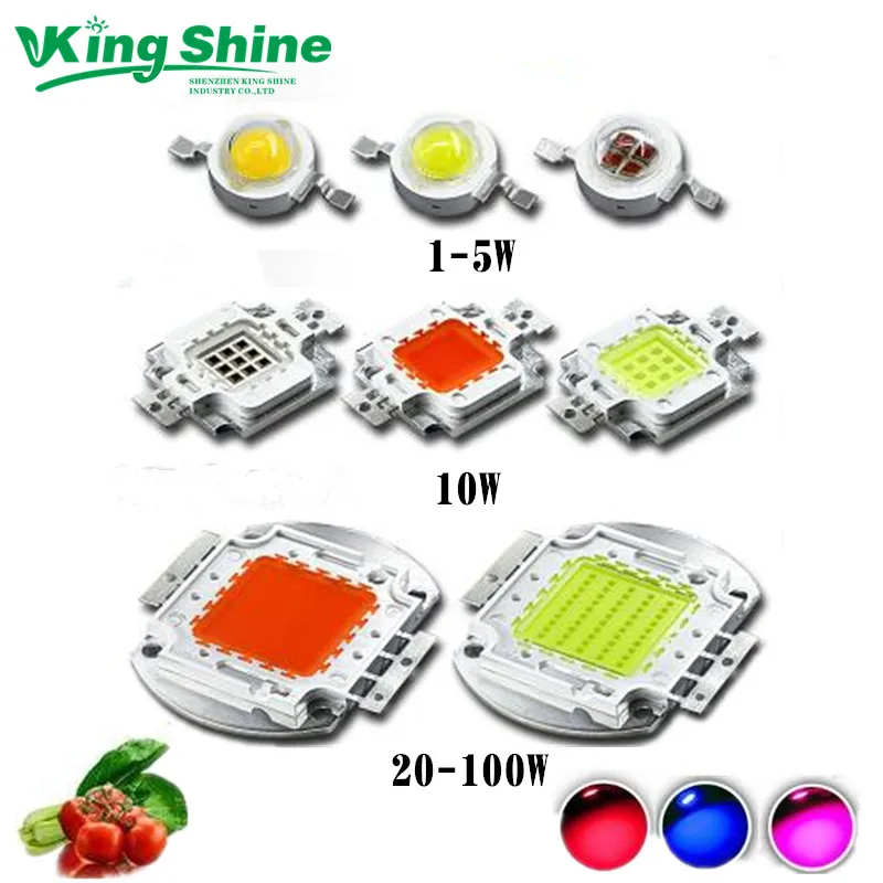 

High Power LED Chip Full spectrum Royal Blue 450NM DeepRed 660NM Ultraviolet Light 395NM 365NM led1W 3W 5W 10W 20W 30W 50W 100W