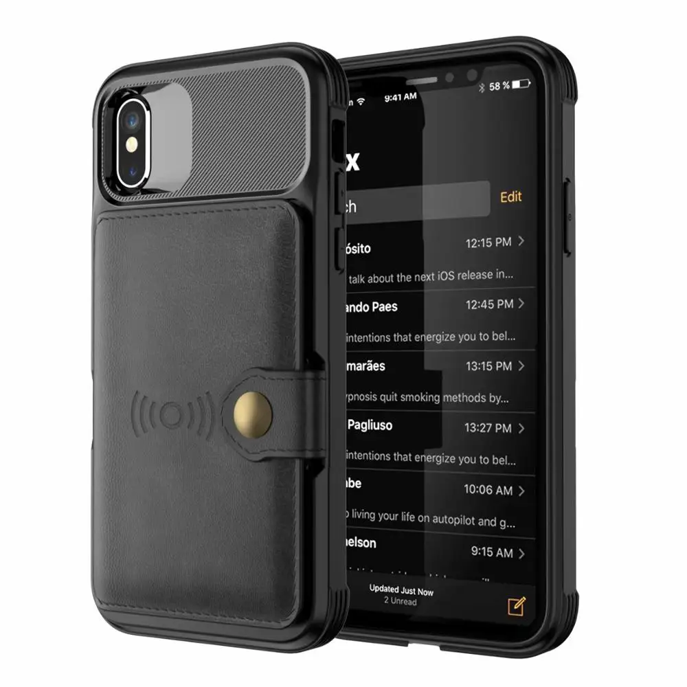 

Magnetic PU Leather Wallet Case for iPhone 6 6s 7 8 Plus X XR XS MAX Case Armor Shockproof Card Holder Wallet Flip Cover Buckle
