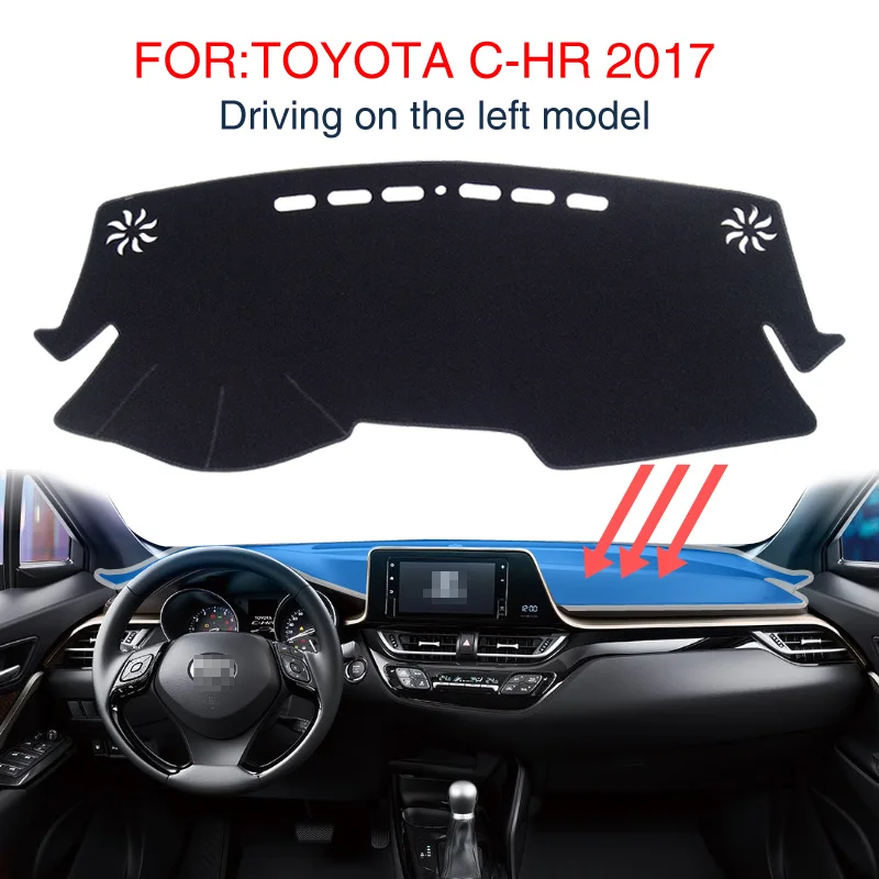 Smabee для TOYOTA C HR 2016 2017 2018 2019 CHR Dash коврик Dashmat приборной панели автомобиля