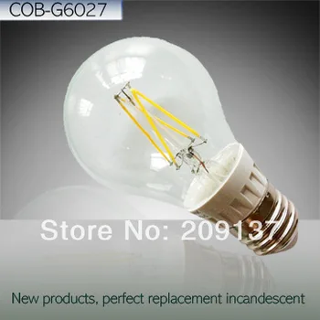 

Hight Brightness E27 led bulb lamps 6w led bulb lights AC 220V-240V warm/cold white led filament bulb wholesale