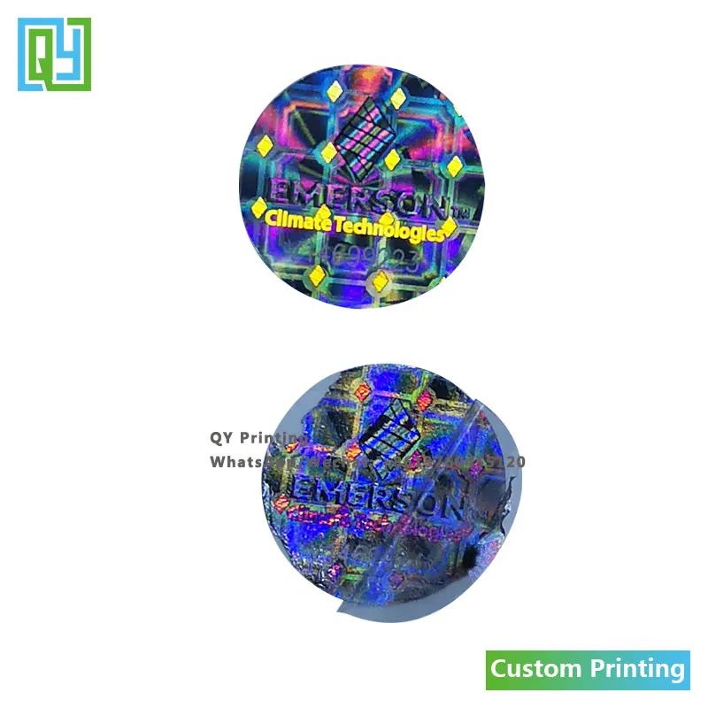 10000pcs 15x15mm 무료 배송 개인화 된 실버 홀로그램 3D 엠보싱 스마트 터치 Laserable 호 일 스티커 일련 번호 레이블