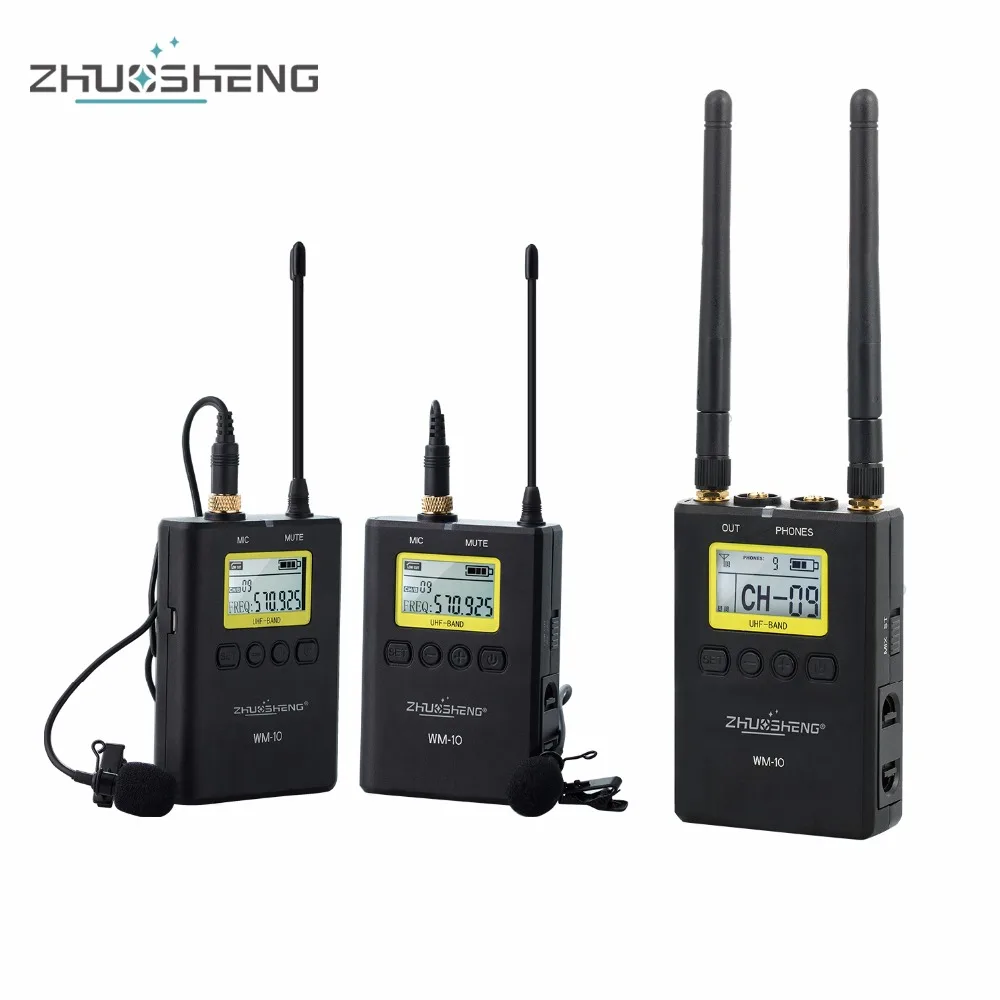 ZhuoSheng WM-10 беспроводной Lavalier набор микрофонов для Sony Nikon Panasonic Basic Filmmaker Videographers |