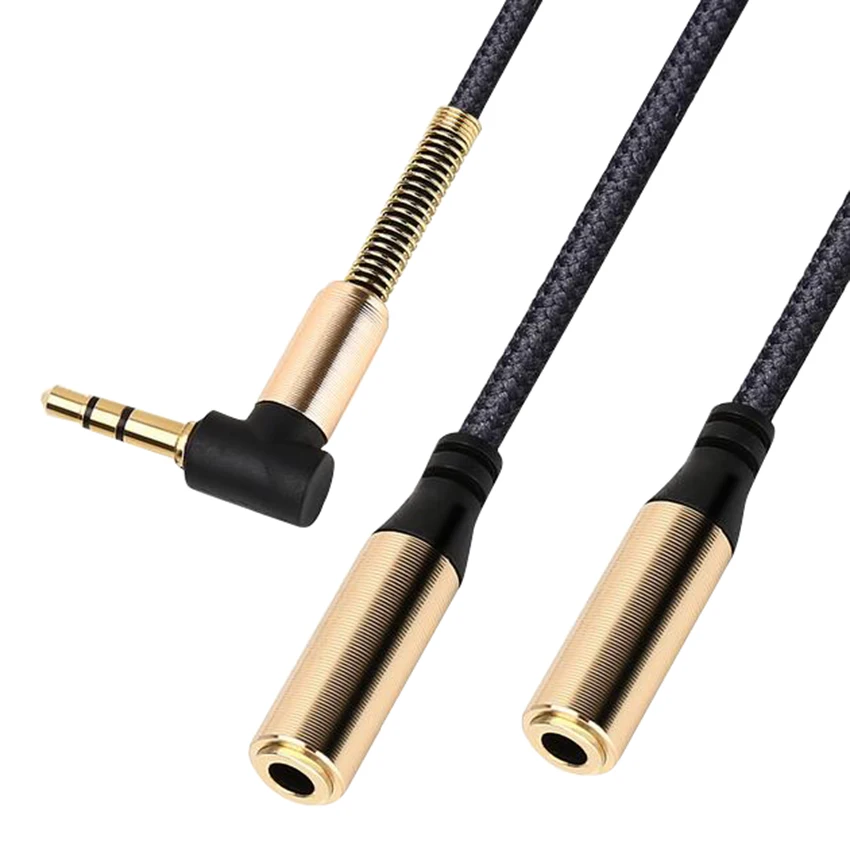 

3.5 mm Jack Aux Audio Cable 1 Male to 2 Female Headphone Splitter Extension Cable For Car Phone Tablet MP3 Couple Audio Cable
