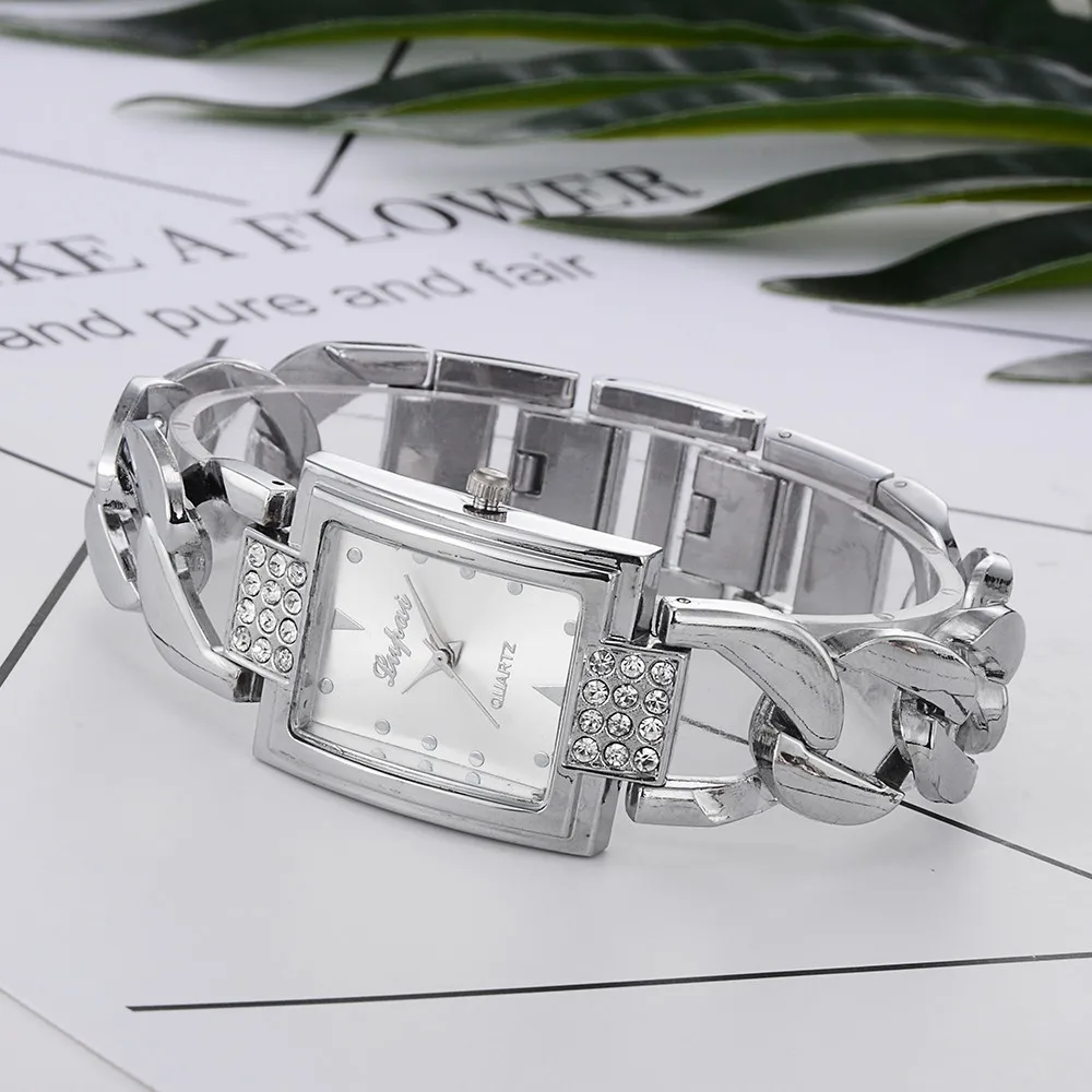 Новые кварцевые часы для женщин Vente Chaude De Mode De Lux Femmes Montres Femmes браслет Montre часы Femme Relogio Прямая поставка