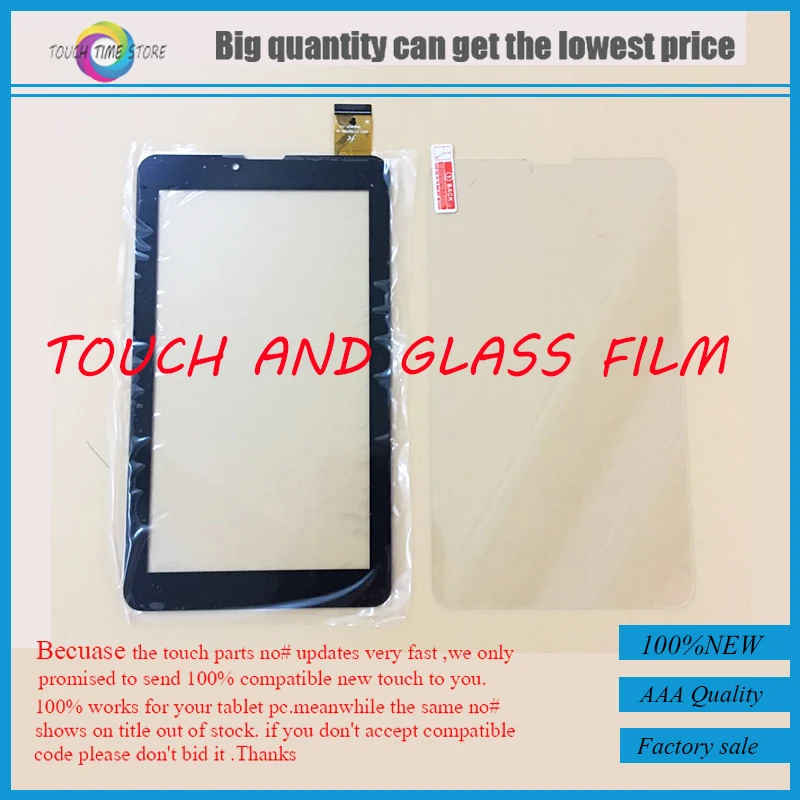 

Tempered Glass Screen Protect Film+ 7" Tesla Impulse 7.0 Quad A772i / Tesla Neon I7.0 A722i Tablet Touch Screen Digitizer Panel