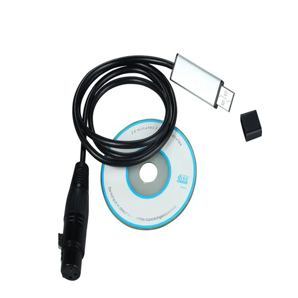 Адаптер интерфейса USB DMX для сценического освещения ПК DMX512 контроллер диммер
