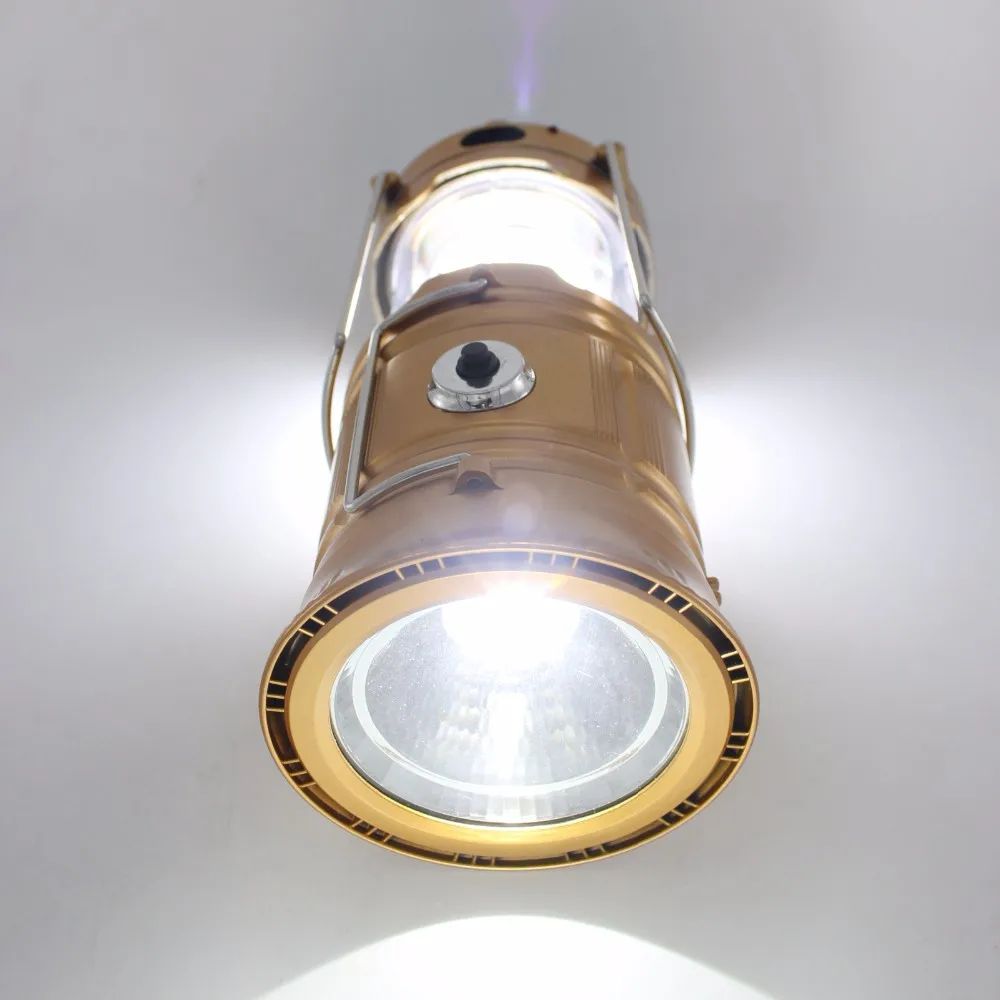 Наружная палатка USB лампа для кемпинга с солнечной батареей перезаряжаемый фонарь для кемпинга свет для чрезвычайных ситуаций в походах Наружное освещение складывающиеся лампы