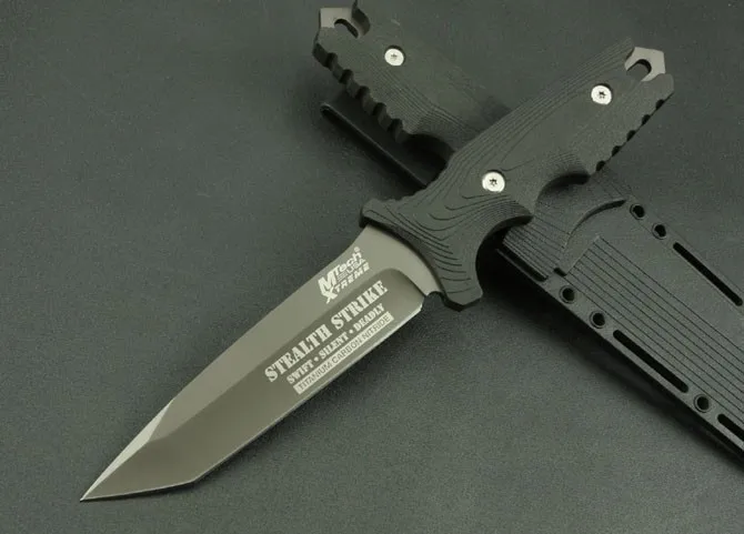 MTech USA XTREME TY-8071 тактические ножи с фиксированным клинком, 5Cr13Mov Лезвие ABS Ручка Серый титановый охотничий нож, нож для выживания