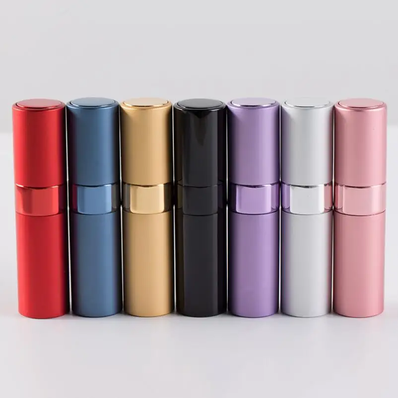 

Travel Portable 8ml Mini Colorful Refillable Metal Spray Atomizer Perfume Empty Container Bottles LX2880