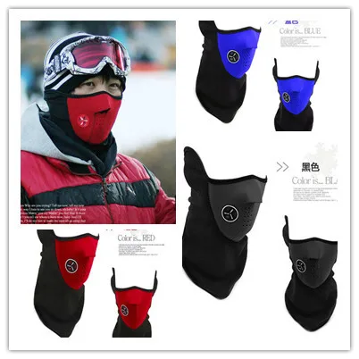 Cheap 2014 Winter Warm Fleece Solid Color Winter Masks Ski Mask Hat Protected Ear Beanies ski Skull Snowboard Cap