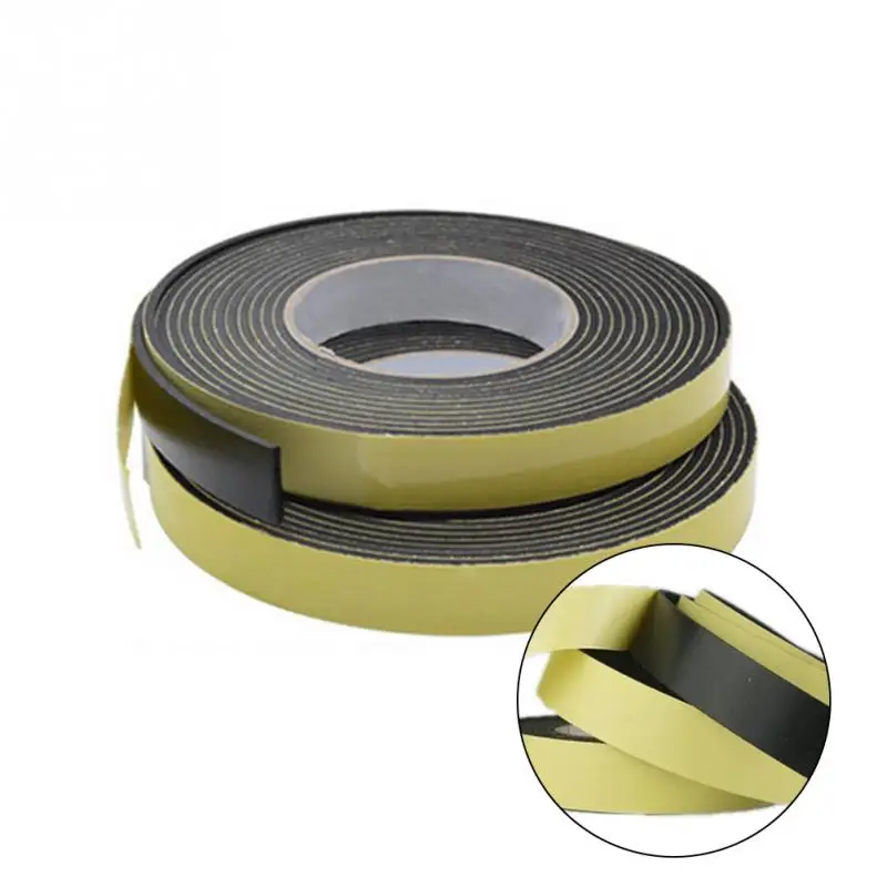 

Hot Sale Newest 3mm*10mm*5m Single Sided Adhesive Waterproof EVA Strip Foam Sponge Rubber Strip Tape Door Seal