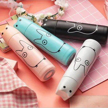 

Cartoon Cute Thermos Cup 304 Mug Stainless Steel Creative Wave Point Male And Female Students Children Rabbit Gift Cup
