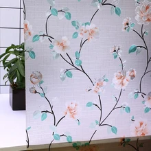 Оконная пленка Цветные Цветочные стеклянные наклейки матовая ванная самоклеющаяся пленка защита конфиденциальности домашний декор