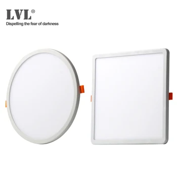 LED 통 울트라 얇은 원형 사각 매립형 램프 6W 8W 15W 20W 220V 실내 욕실 천장 LED 스포트 라이트