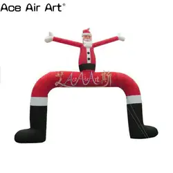 Высокое качество надувные рождественские события archway надувные рождественские Санта-арки для продажи