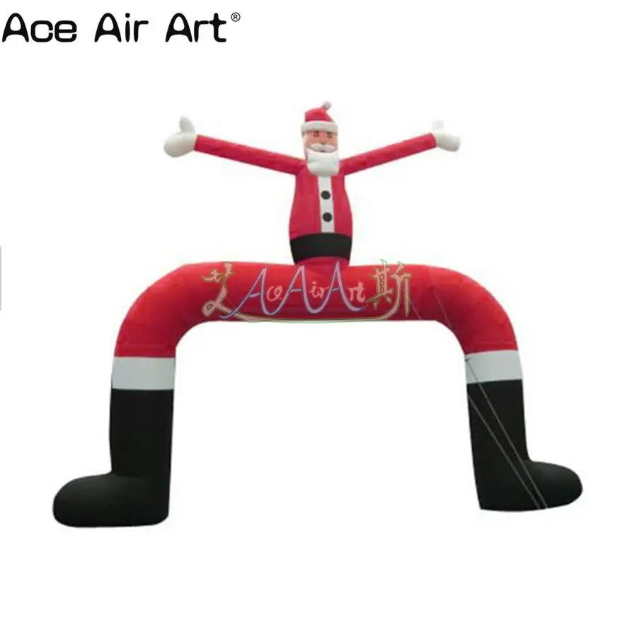 high quality inflatable Christmas event archway inflatable Xmas santa