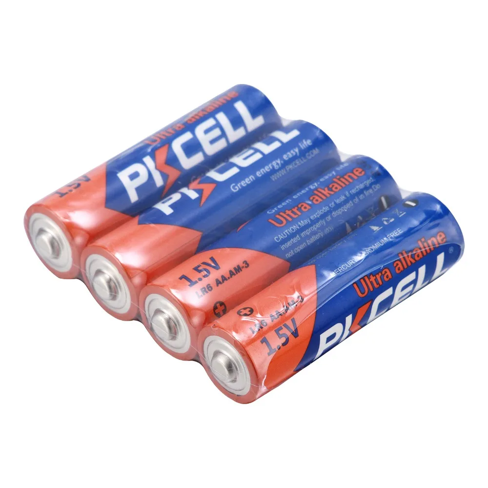 24 шт./лот PKCELL 1,5 V LR6 АА щелочные Батарея AM3 E91 MN1500 сухой Батарея начальной 2A Baterias Bateria Аккумуляторы для игрушек