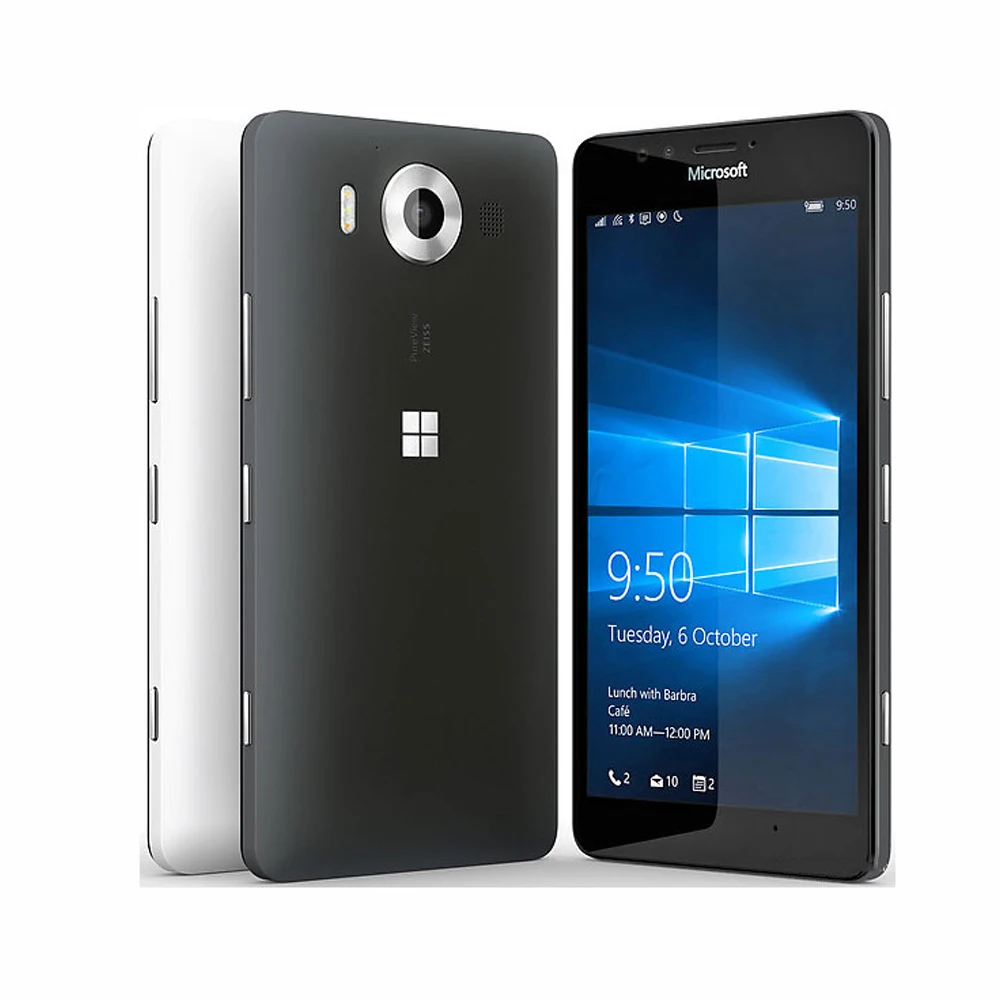 Мобильный телефон Nokia microsoft lumia 950 с двумя sim-картами, Rm-1118, 4G LTE, 5,2 дюймов, Hexa Core, 3 Гб ram, 32 ГБ rom, 3000 мАч, 20 МП