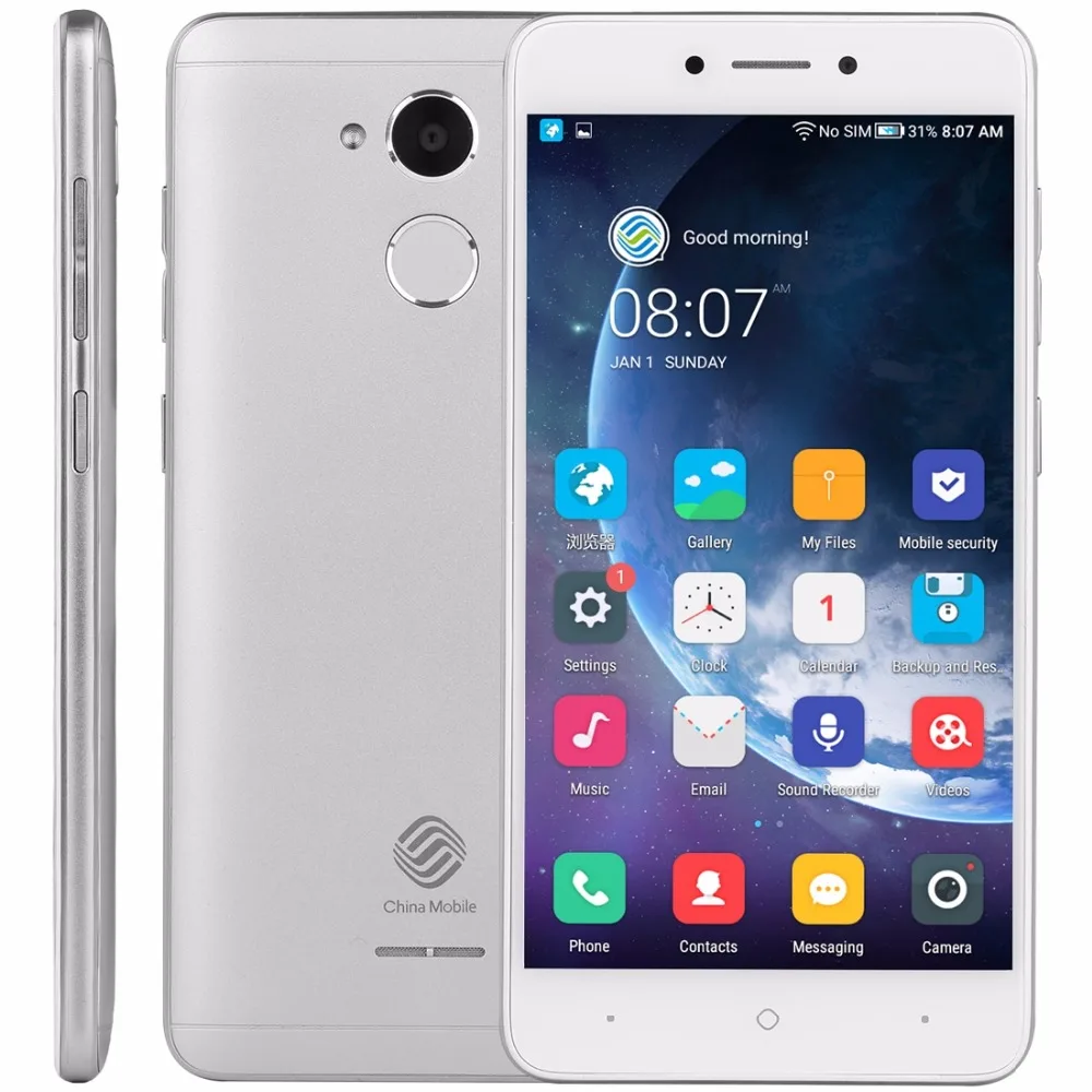 China Mobile A3S M653 4G LTE смартфон 2 ГБ Оперативная память 16 Встроенная 5 дюйма Snapdragon 425 4