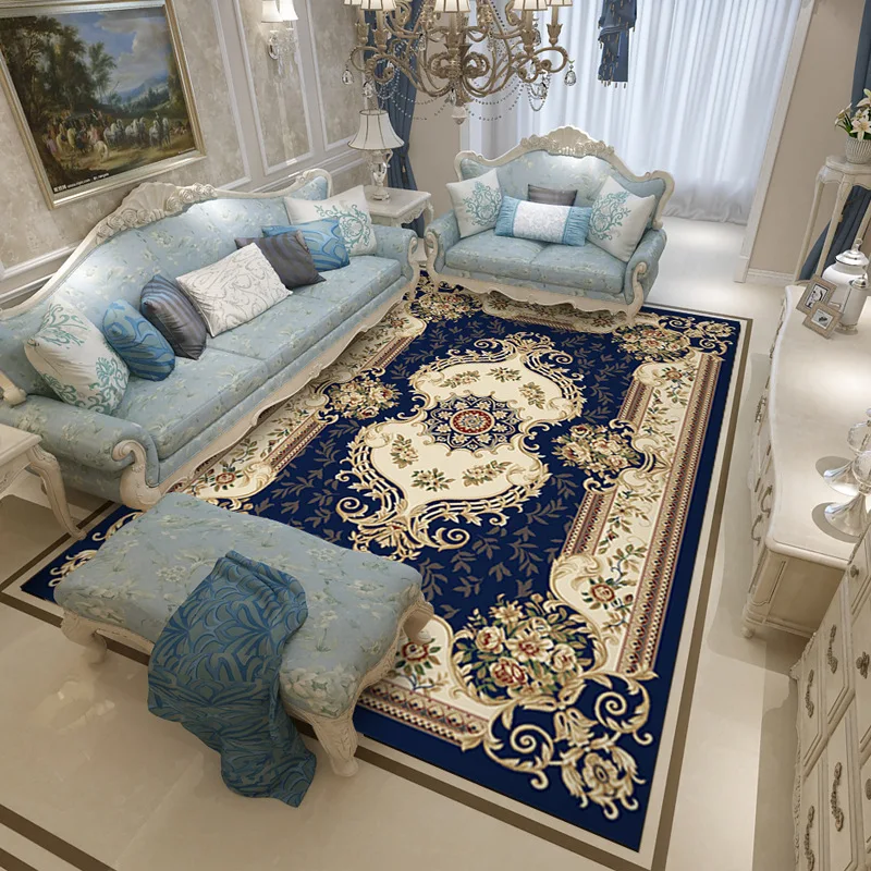 

European Classical Carpet Livingroom Home Decor Bedroom Carpet Palace Sofa Coffee Table Rug Study Room Floor Mat Large Rugs