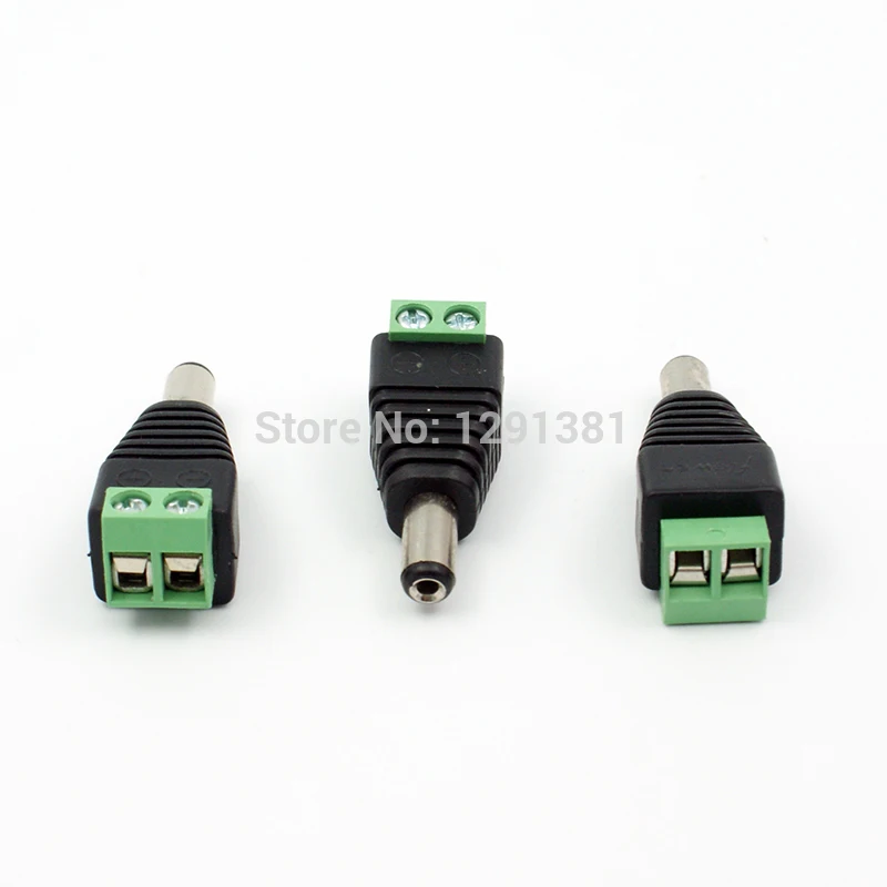 wholsale CCTV Male DC Jack DC Connector Power Plug for Security CCTV Camera System 2 1