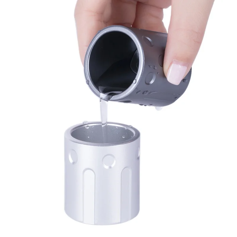 

Outdoor Alloy CNC Craft Black Silver Gray Gift Creative Tool Revolver Design Hiking Camping Traveling Aluminum Innovative Cup