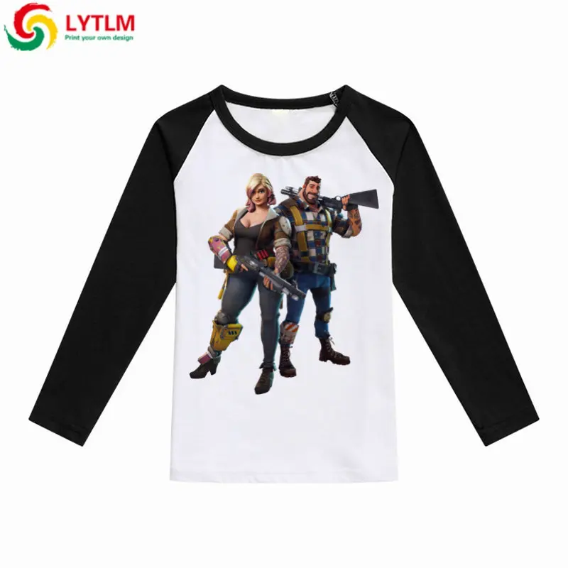 

LYTLM hOT Game Tee Shirts for Kids Fortnight Shirt Teenage Girl Clothes Roupas Infantis Menino Boys T-shirt Long Sleeves Tshirt