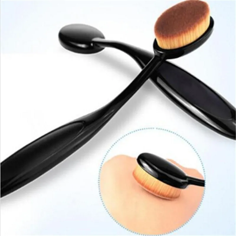 

1Pcs Oval Makeup Brush Professional Soft Toothbrush Shaped Design Oval Make Up Brushes Set Foundation Concealer Blending Cosmeti