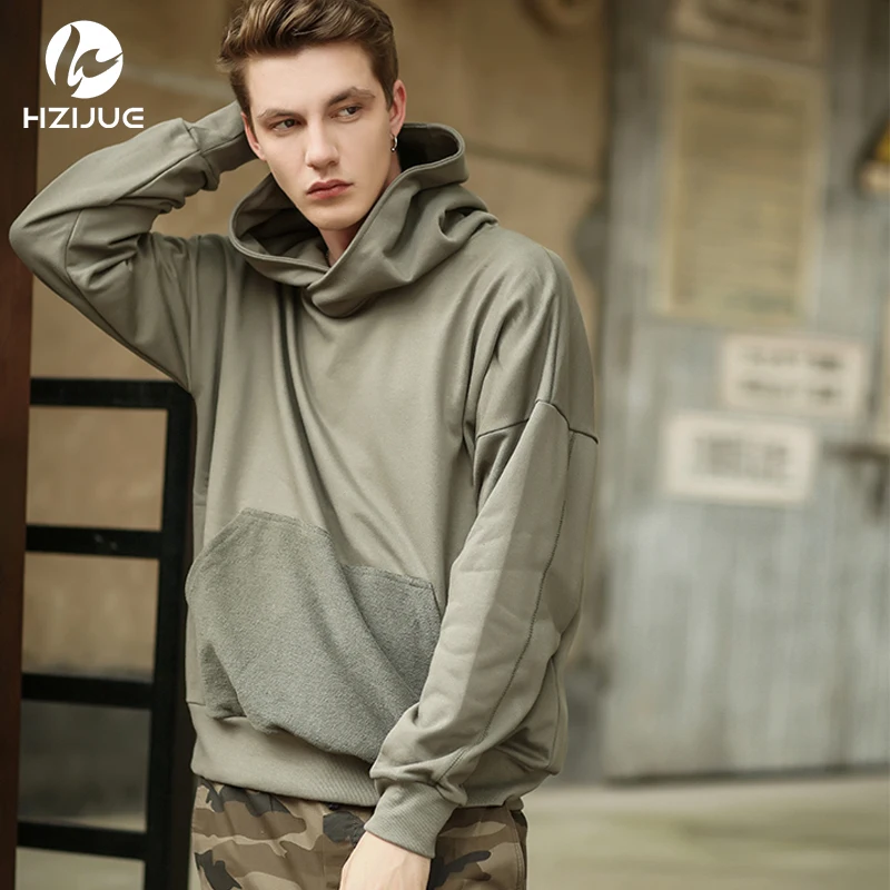 HZIJUE 2018 streetwear hoodie Classic Basic solid pure color oversize
baggy Justin Bieber man Men Hip Hop cotton hoodies black