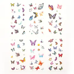 6 шт./лот бабочка бумага Стикеры милые животные украшения DIY дневник в стиле Скрапбукинг этикетка s канцелярские подарок школьные
