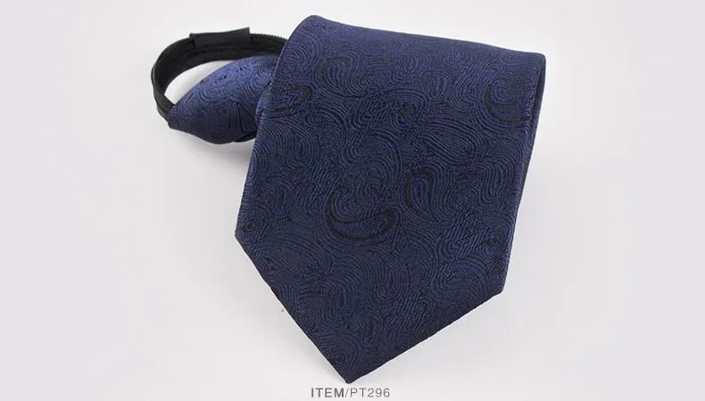 TagerWilen 8 см галстук для мужчин на молнии Тонкий узкий ленивый галстук легко тянет веревку галстук корейский стиль полосатый горошек свадебный T-113