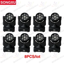 SONGXU 8 шт./партия новейший 7x10 Вт Светодиодный свет Хоббит потрясающий движущийся головной свет для диско костюм Go-Go бар вечерние/SX-MH0710A