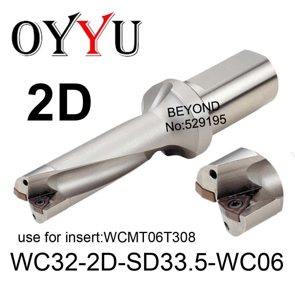 

WC32-2D-SD33.5-WC06 ,WC indexable insert drill U Drilling Shallow Hole indexable insert drills,Cooling hole,original factory
