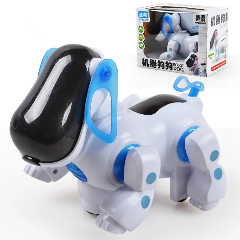 Популярный Электронный Робот-собака, умный робот, прогулочная собака, интерактивный для щенков, игрушка для девочек и мальчиков, Brinquedos, музыкальный светильник, детские игрушки
