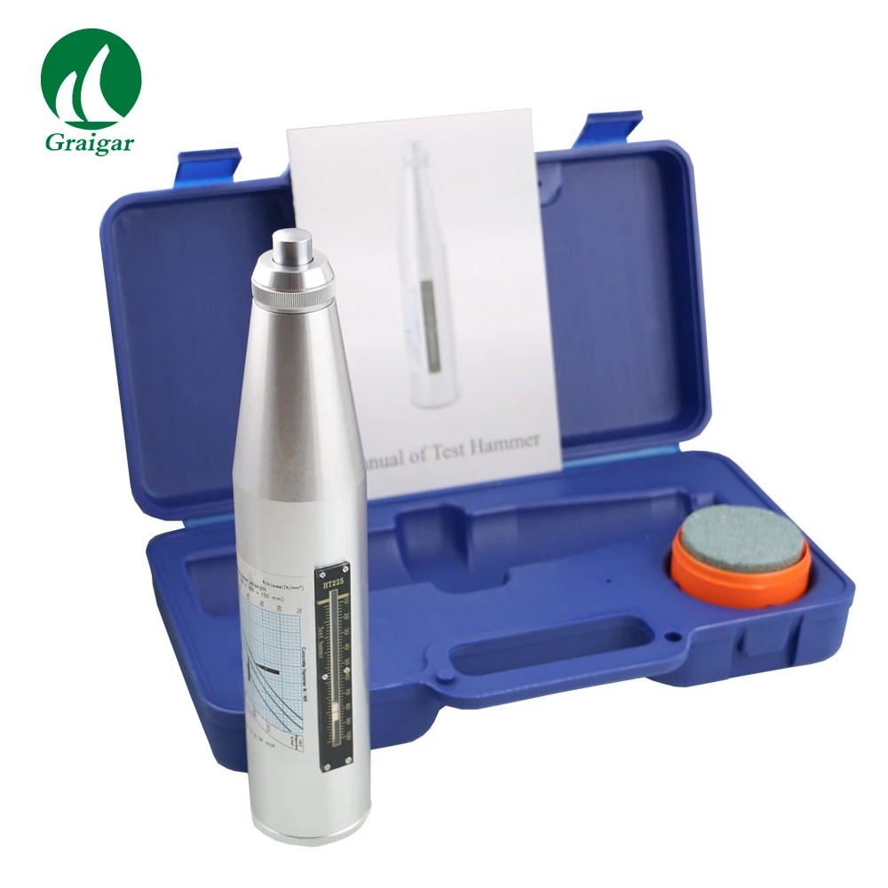 

HT-225 Concrete Rebound Hammer Portable Mechanical Hammer With Metal Case