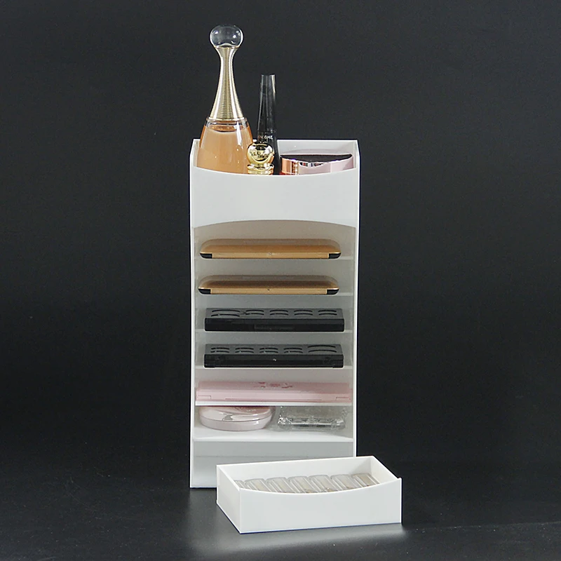 

New Makeup Storage Case with A Drawer Acrylic Lipstick Cosmetic Storage Box Nail Polish Rack Holder Makeup Organizer