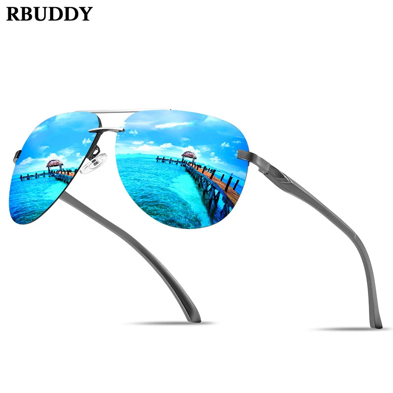

RBUDDY Metal Frame Polarized Sunglasses Men Vintage Shapes Brand Designer Driver Driving Eyewear Sunglasses gafas de sol hombre