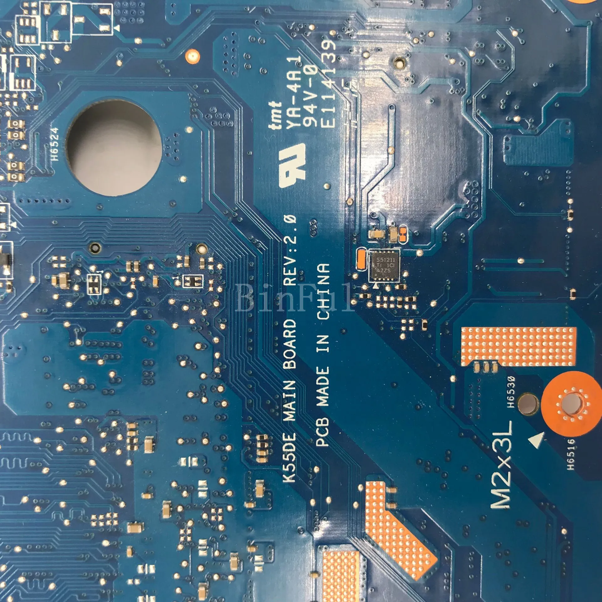 High quality For K55DE REV.2.0 Laptop motherboard full Tested