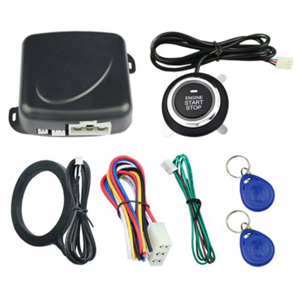 

Auto Car Alarm Car Engine Push Start Button RFID Lock Ignition Starter Keyless Entry Start Stop Immobilizer Anti-theft System