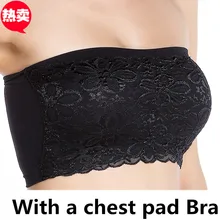 Summer lace belt pad tube top tube top underwear plus size women s no shoulder tape