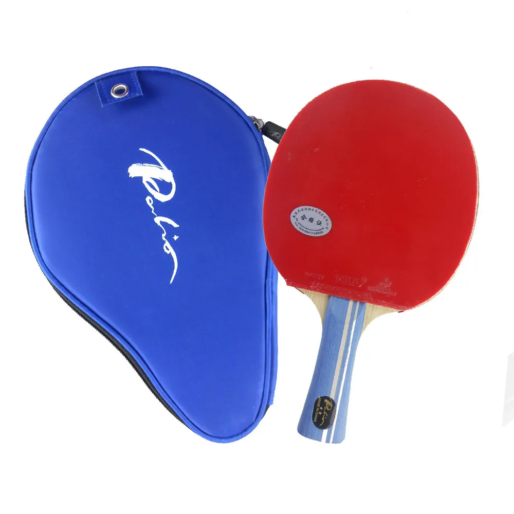 

Palio 2-STAR 2STAR 2 STAR Long Shakehand FL Pips-In Table Tennis Racket with Case for PingPong Long Shakehand FL