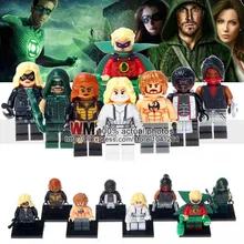 10 лотов X0175 Супер Герои строительные блоки Железный Frist Зеленый Фонарь стрелы кирпичики для детей подарок игрушки