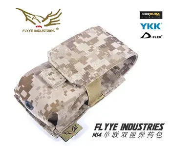 

FLYYE MOLLE nylon M14 Single cartridge AMMO Mag pouch CORDURA PH-M008